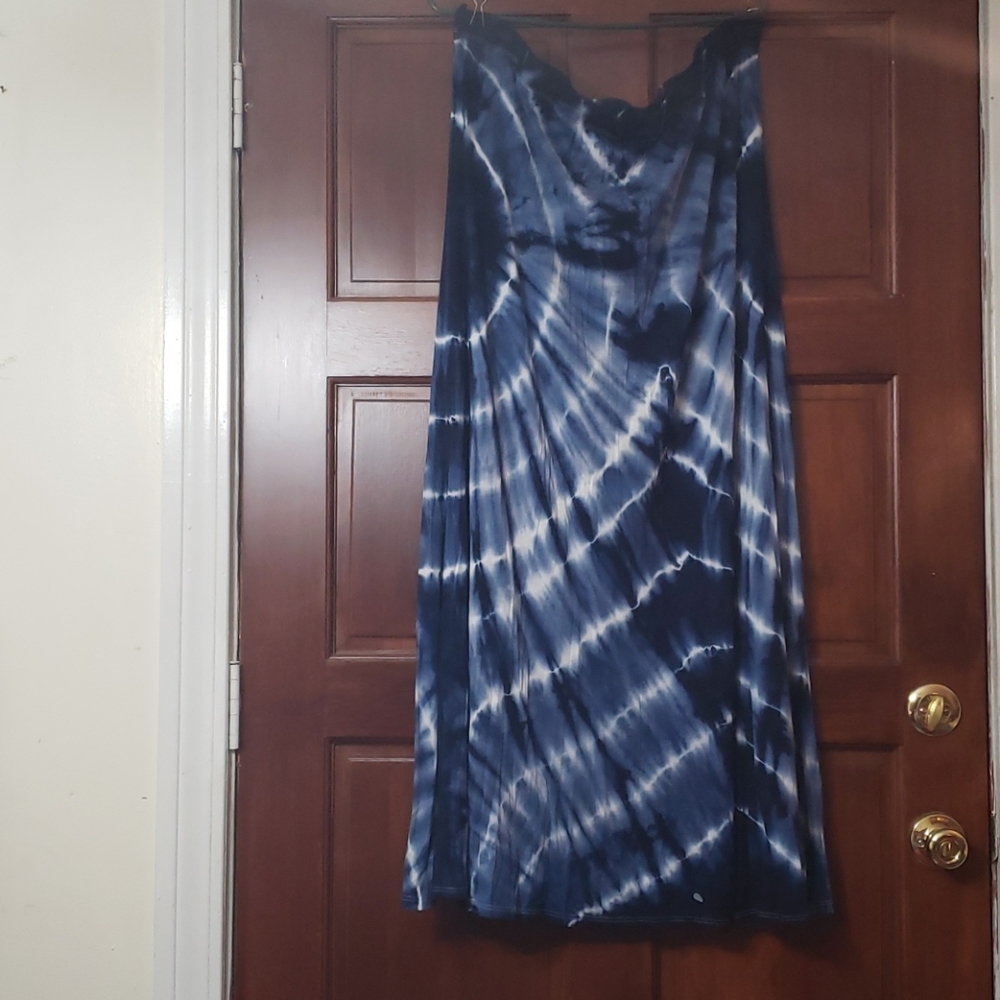 Blue and white the dye skirt